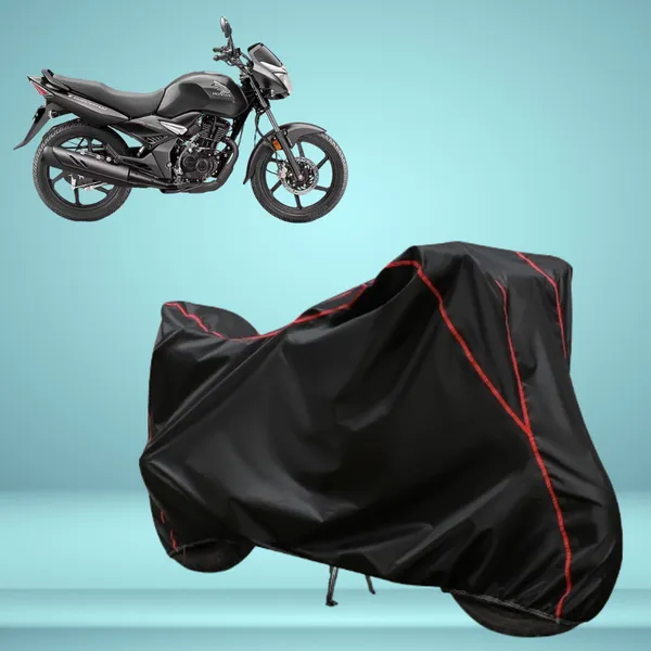 Honda_Unicorn_Stylish_Black_Water_Resistant_Dustproof_UV_&_Heat_Resistant_Multicolor_Piping_Bike_Scooter_Scooty_Cover_Compatible