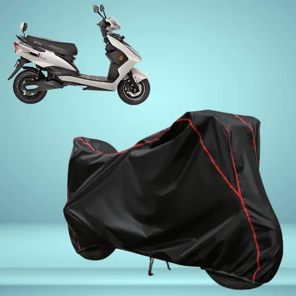 Stylish_Black_Water_Resistant_Dustproof_UV_&_Heat_Resistant_Multicolor_Piping_Bike_Scooter_Scooty_Cover_Compatible_with_iVOOMi_S1