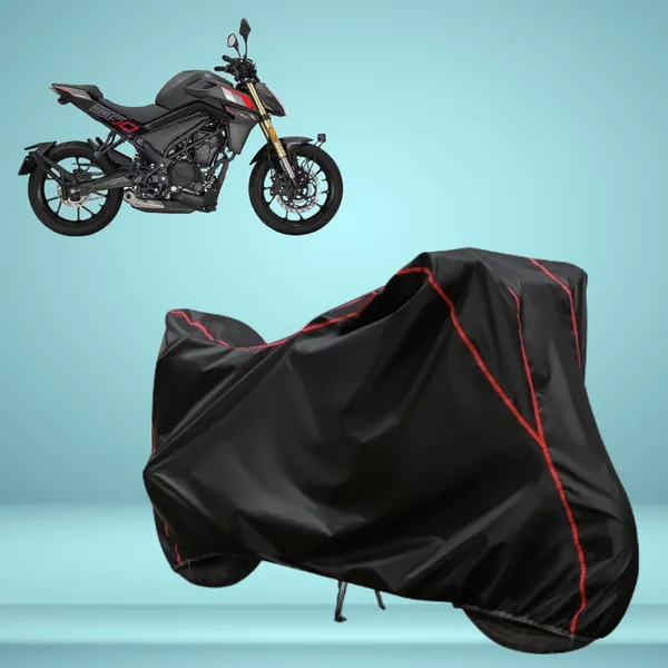 Stylish_Black_Water_Resistant_Dustproof_UV_&_Heat_Resistant_Multicolor_Piping_Bike_Scooter_Scooty_Cover_Compatible_with_Keeway_K300_SF