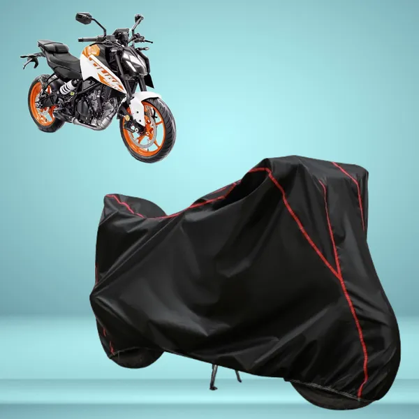 Stylish_Black_Water_Resistant_Dustproof_UV_&_Heat_Resistant_Multicolor_Piping_Bike_Scooter_Scooty_Cover_Compatible_with_KTM_250_Duke