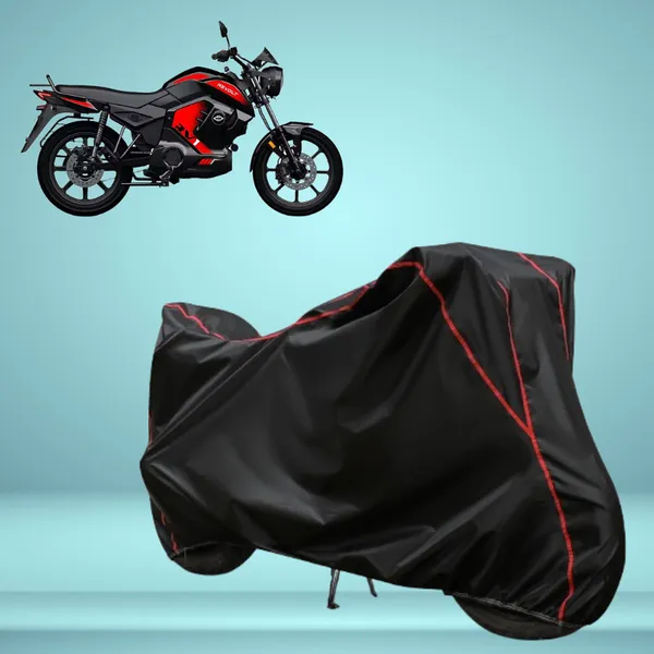 Stylish_Black_Water_Resistant_Dustproof_UV_&_Heat_Resistant_Multicolor_Piping_Bike_Scooter_Scooty_Cover_Compatible_with_Revolt_RV1