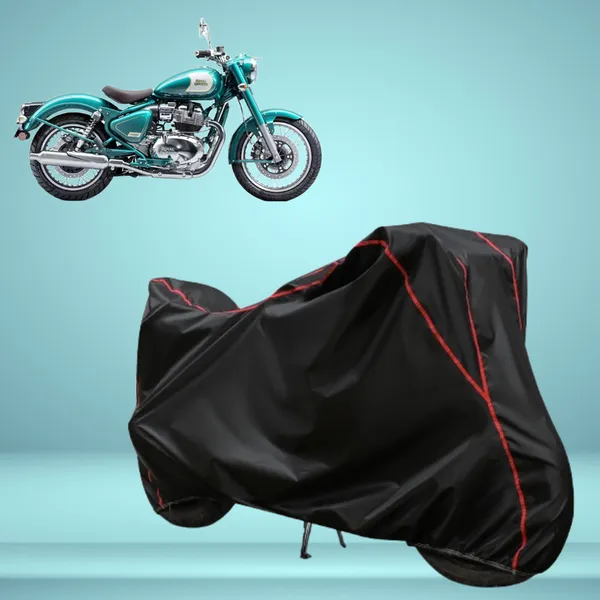 Stylish_Black_Water_Resistant_Dustproof_UV_&_Heat_Resistant_Multicolor_Piping_Bike_Scooter_Scooty_Cover_Compatible_with_Royal_Enfield_Classic_650