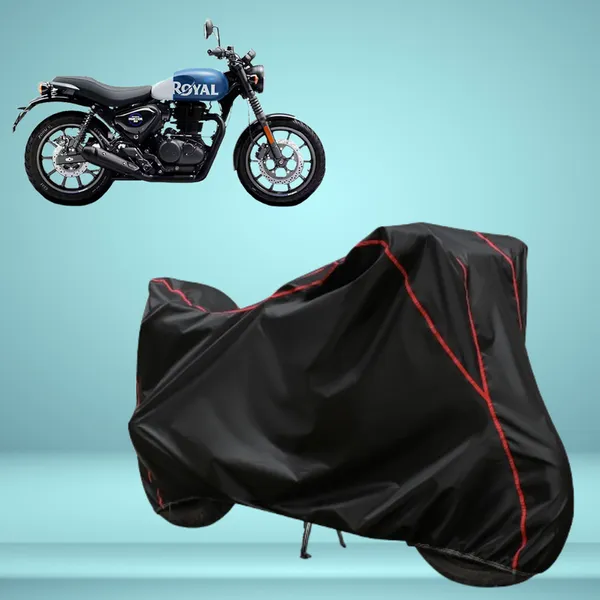 Royal_Enfield_Hunter_350_Stylish_Black_Water_Resistant_Dustproof_UV_&_Heat_Resistant_Multicolor_Piping_Bike_Scooter_Scooty_Cover_Compatible