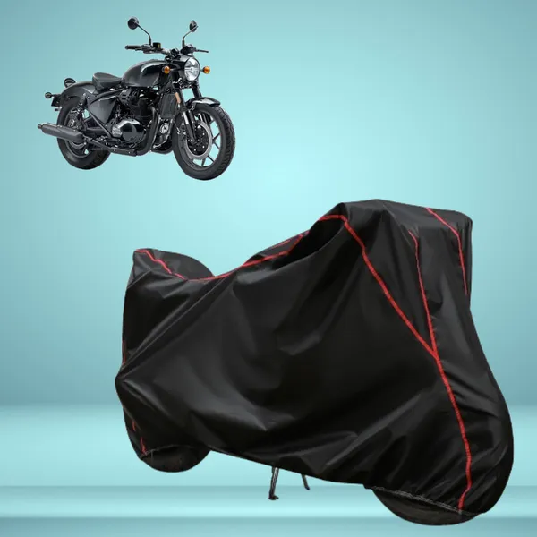 Stylish_Black_Water_Resistant_Dustproof_UV_&_Heat_Resistant_Multicolor_Piping_Bike_Scooter_Scooty_Cover_Compatible_with_Royal_Enfield_Shotgun_650