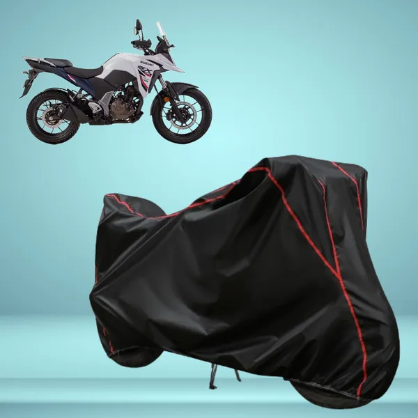 Stylish_Black_Water_Resistant_Dustproof_UV_&_Heat_Resistant_Multicolor_Piping_Bike_Scooter_Scooty_Cover_Compatible_with_Suzuki_V-Strom_SX