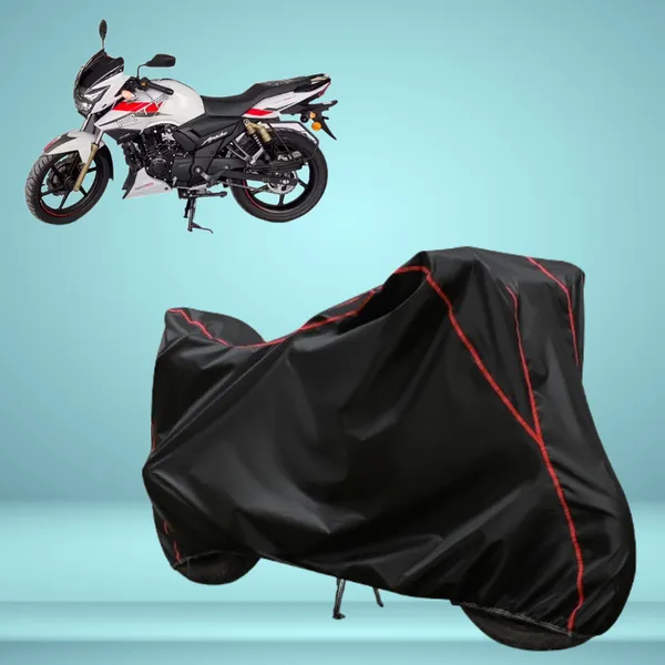 Stylish_Black_Water_Resistant_Dustproof_UV_&_Heat_Resistant_Multicolor_Piping_Bike_Scooter_Scooty_Cover_Compatible_with_TVS_Apache_RTR_180
