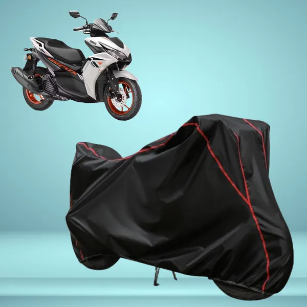 Stylish_Black_Water_Resistant_Dustproof_UV_&_Heat_Resistant_Multicolor_Piping_Bike_Scooter_Scooty_Cover_Compatible_with_Yamaha_Aerox_155