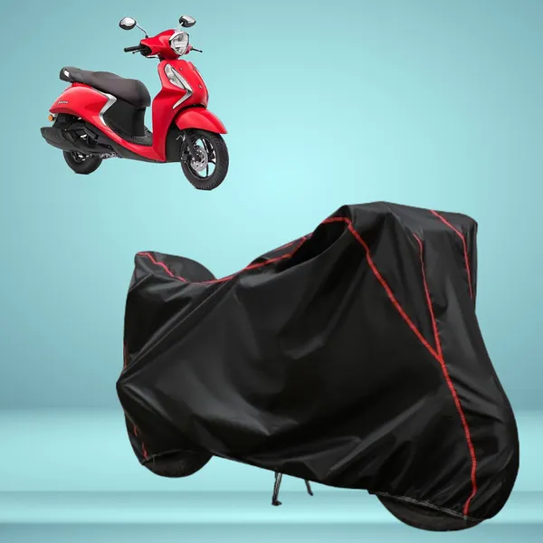 Stylish_Black_Water_Resistant_Dustproof_UV_&_Heat_Resistant_Multicolor_Piping_Bike_Scooter_Scooty_Cover_Compatible_with_Yamaha_Fascino_125
