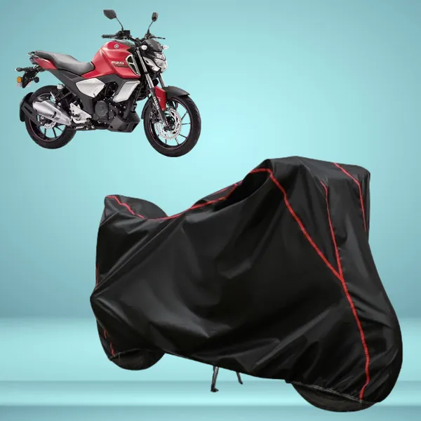 Stylish_Black_Water_Resistant_Dustproof_UV_&_Heat_Resistant_Multicolor_Piping_Bike_Scooter_Scooty_Cover_Compatible_with_Yamaha_FZ_S_FI