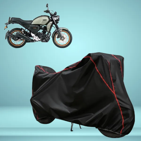Stylish_Black_Water_Resistant_Dustproof_UV_&_Heat_Resistant_Multicolor_Piping_Bike_Scooter_Scooty_Cover_Compatible_with_Yamaha_FZ_X_Hybrid