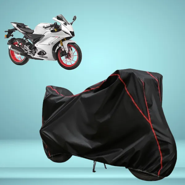 Stylish_Black_Water_Resistant_Dustproof_UV_&_Heat_Resistant_Multicolor_Piping_Bike_Scooter_Scooty_Cover_Compatible_with_Yamaha_R15_V4