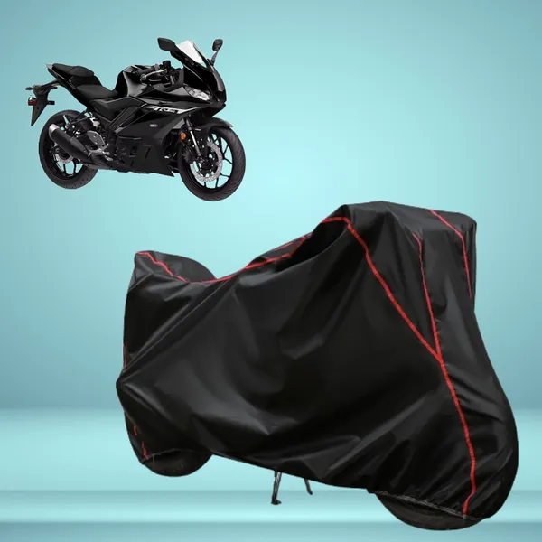 Stylish_Black_Water_Resistant_Dustproof_UV_&_Heat_Resistant_Multicolor_Piping_Bike_Scooter_Scooty_Cover_Compatible_with_Yamaha_R3
