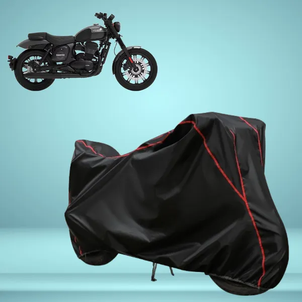 Stylish_Black_Water_Resistant_Dustproof_UV_&_Heat_Resistant_Multicolor_Piping_Bike_Scooter_Scooty_Cover_Compatible_with_Yezdi_Roadster