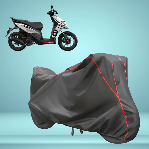 Stylish_Grey_Water_Resistant_Dustproof_UV_&_Heat_Resistant_Multicolor_Piping_Bike_Scooter_Scooty_Cover_Compatible_with_Aprilia_SR_160
