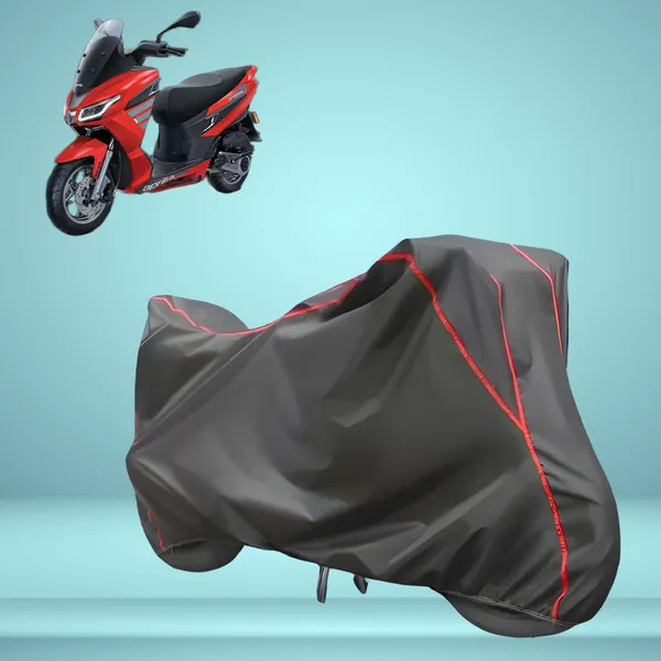 Stylish_Grey_Water_Resistant_Dustproof_UV_&_Heat_Resistant_Multicolor_Piping_Bike_Scooter_Scooty_Cover_Compatible_with_Aprilia_SXR_160