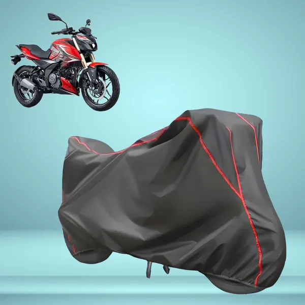 Stylish_Grey_Water_Resistant_Dustproof_UV_&_Heat_Resistant_Multicolor_Piping_Bike_Scooter_Scooty_Cover_Compatible_with_Bajaj_Pulsar_N250