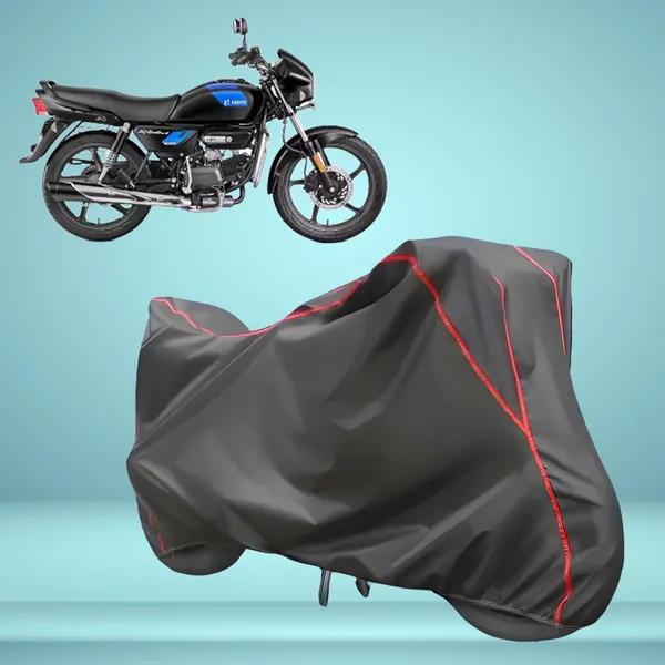 Stylish_Grey_Water_Resistant_Dustproof_UV_&_Heat_Resistant_Multicolor_Piping_Bike_Scooter_Scooty_Cover_Compatible_with_Hero_Splendor_Plus_Xtec