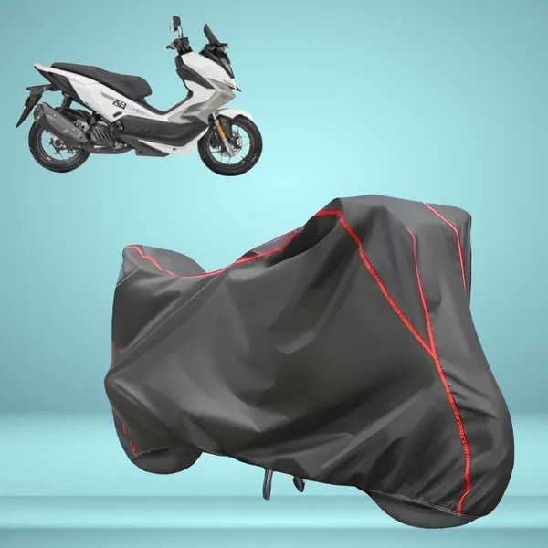 Stylish_Grey_Water_Resistant_Dustproof_UV_&_Heat_Resistant_Multicolor_Piping_Bike_Scooter_Scooty_Cover_Compatible_with_Hero_Xoom_160