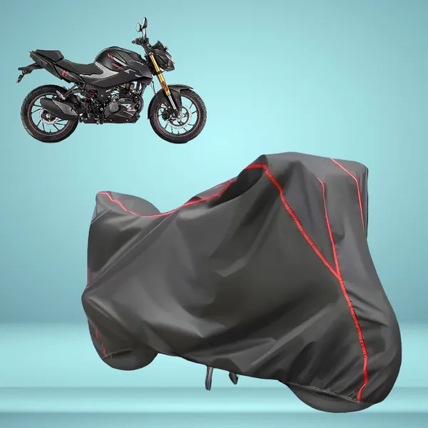 Stylish_Grey_Water_Resistant_Dustproof_UV_&_Heat_Resistant_Multicolor_Piping_Bike_Scooter_Scooty_Cover_Compatible_with_Hero_Xtreme_160R_4V