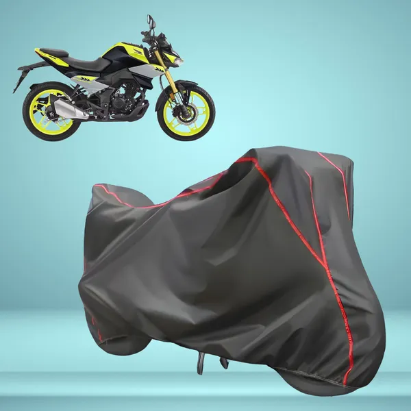 Stylish_Grey_Water_Resistant_Dustproof_UV_&_Heat_Resistant_Multicolor_Piping_Bike_Scooter_Scooty_Cover_Compatible_with_Honda_CB_125_Hornet
