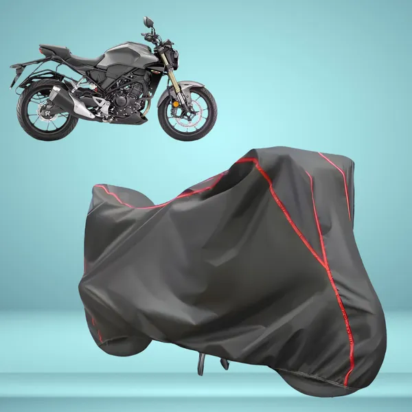 Stylish_Grey_Water_Resistant_Dustproof_UV_&_Heat_Resistant_Multicolor_Piping_Bike_Scooter_Scooty_Cover_Compatible_with_Honda_CB300R