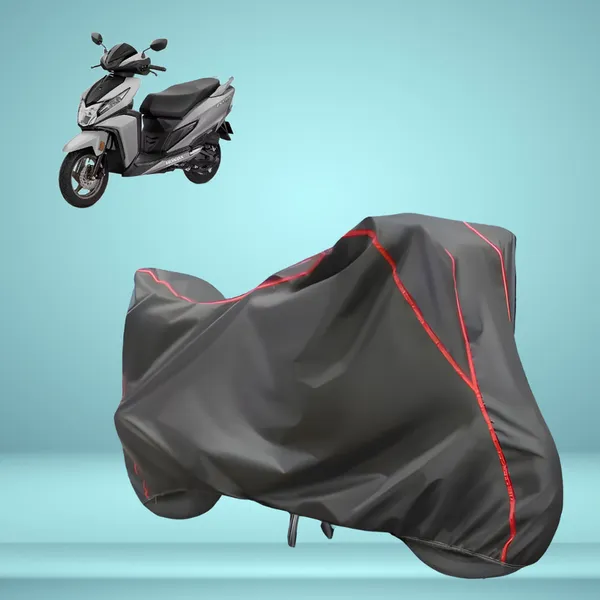 Stylish_Grey_Water_Resistant_Dustproof_UV_&_Heat_Resistant_Multicolor_Piping_Bike_Scooter_Scooty_Cover_Compatible_with_Honda_Dio_125