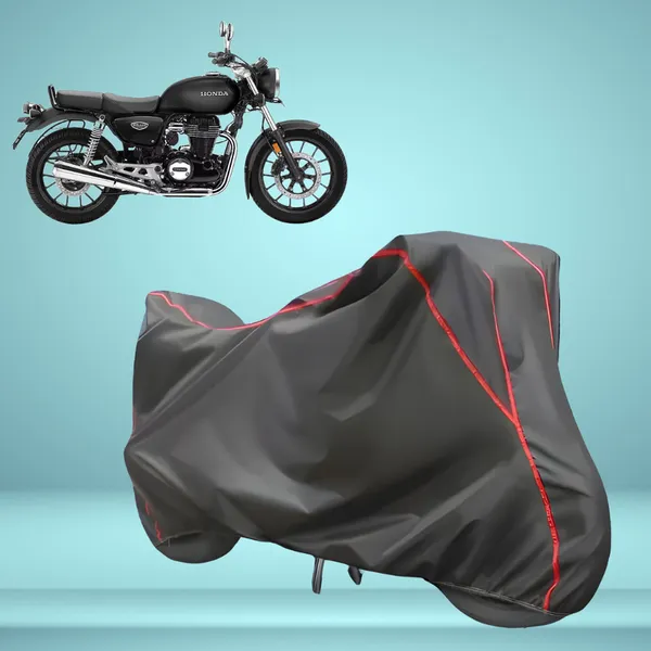 Stylish_Grey_Water_Resistant_Dustproof_UV_&_Heat_Resistant_Multicolor_Piping_Bike_Scooter_Scooty_Cover_Compatible_with_Honda_Hness_CB350