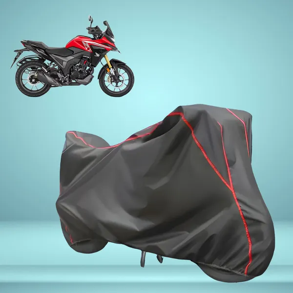 Stylish_Grey_Water_Resistant_Dustproof_UV_&_Heat_Resistant_Multicolor_Piping_Bike_Scooter_Scooty_Cover_Compatible_with_Honda_NX200