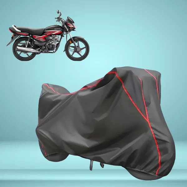 Stylish_Grey_Water_Resistant_Dustproof_UV_&_Heat_Resistant_Multicolor_Piping_Bike_Scooter_Scooty_Cover_Compatible_with_Honda_Shine_100