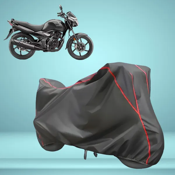 Stylish_Grey_Water_Resistant_Dustproof_UV_&_Heat_Resistant_Multicolor_Piping_Bike_Scooter_Scooty_Cover_Compatible_with_Honda_Unicorn