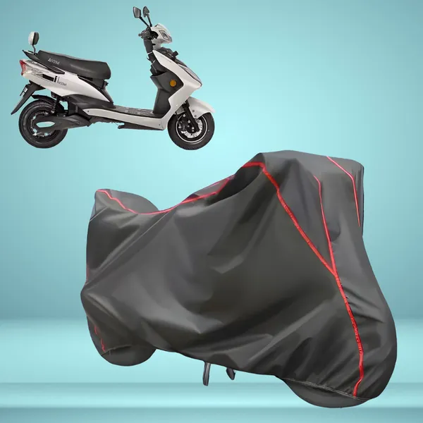 Stylish_Grey_Water_Resistant_Dustproof_UV_&_Heat_Resistant_Multicolor_Piping_Bike_Scooter_Scooty_Cover_Compatible_with_iVOOMi_S1