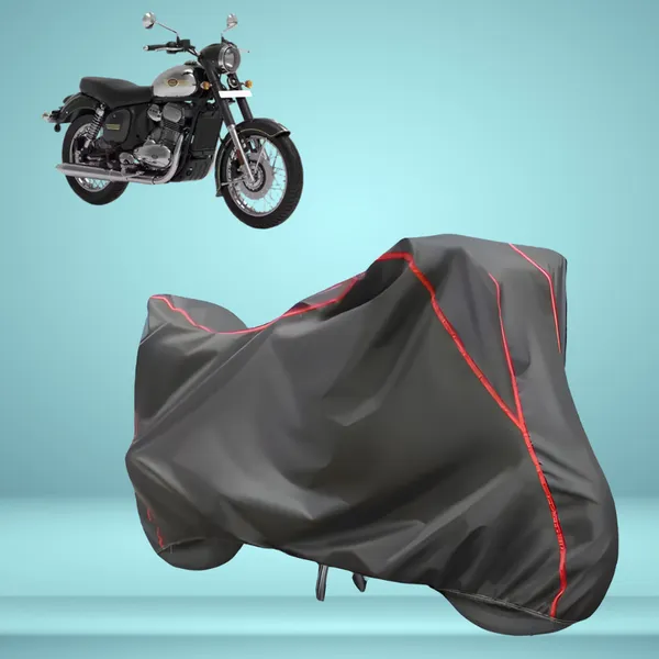 Stylish_Grey_Water_Resistant_Dustproof_UV_&_Heat_Resistant_Multicolor_Piping_Bike_Scooter_Scooty_Cover_Compatible_with_Jawa_350