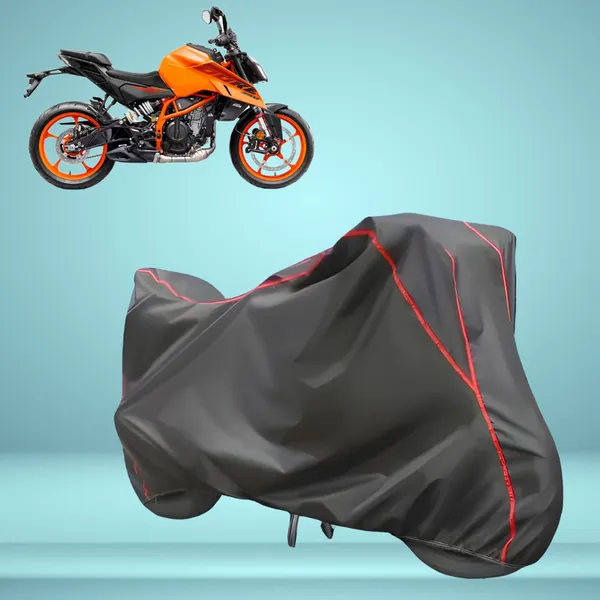 Stylish_Grey_Water_Resistant_Dustproof_UV_&_Heat_Resistant_Multicolor_Piping_Bike_Scooter_Scooty_Cover_Compatible_with_KTM_390_Duke