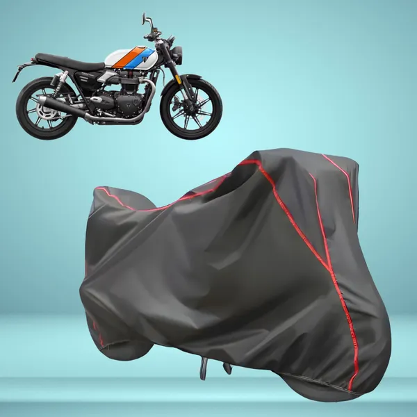 Stylish_Grey_Water_Resistant_Dustproof_UV_&_Heat_Resistant_Multicolor_Piping_Bike_Scooter_Scooty_Cover_Compatible_with_Triumph_Speed_Twin_900