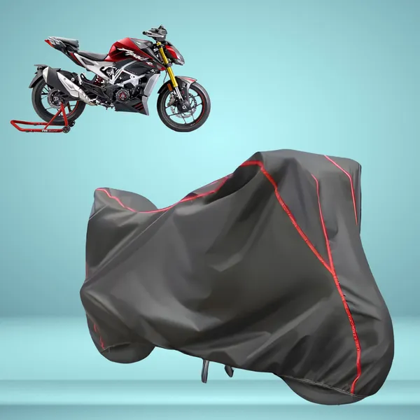 Stylish_Grey_Water_Resistant_Dustproof_UV_&_Heat_Resistant_Multicolor_Piping_Bike_Scooter_Scooty_Cover_Compatible_with_TVS_Apache_RTR_310