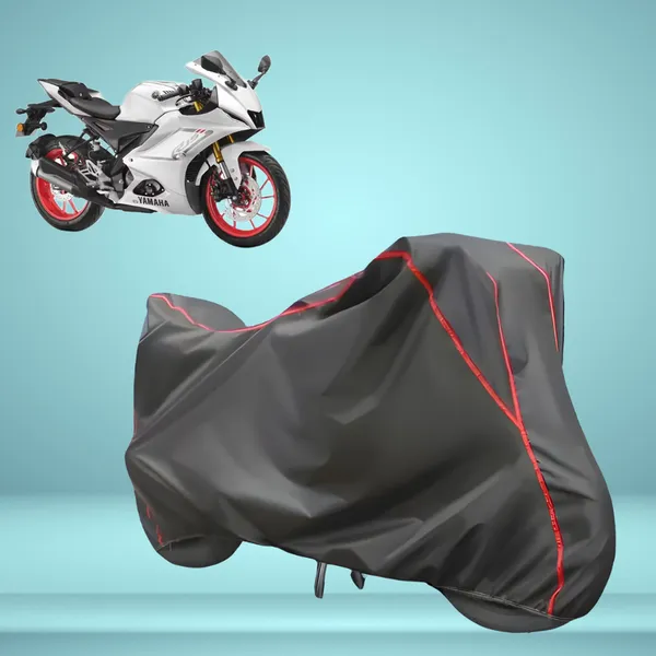 Stylish_Grey_Water_Resistant_Dustproof_UV_&_Heat_Resistant_Multicolor_Piping_Bike_Scooter_Scooty_Cover_Compatible_with_Yamaha_R15_V4