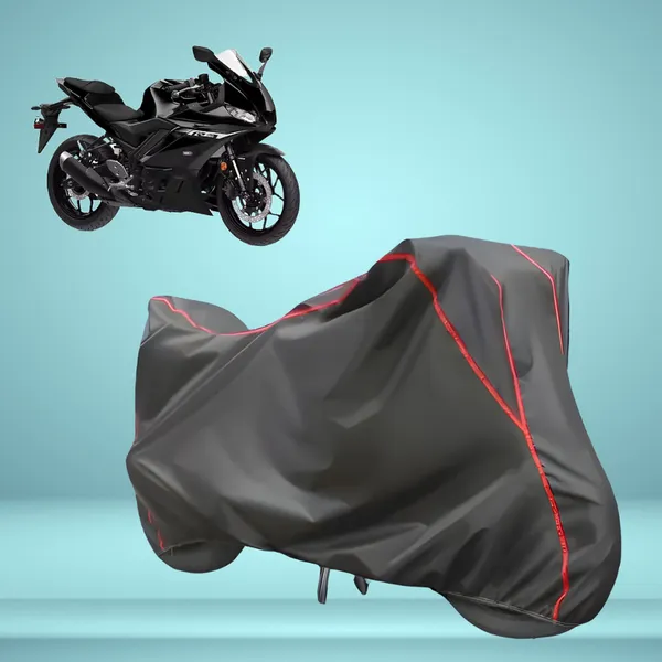 Stylish_Grey_Water_Resistant_Dustproof_UV_&_Heat_Resistant_Multicolor_Piping_Bike_Scooter_Scooty_Cover_Compatible_with_Yamaha_R3