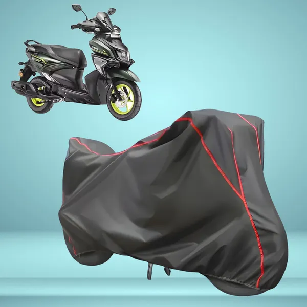 Stylish_Grey_Water_Resistant_Dustproof_UV_&_Heat_Resistant_Multicolor_Piping_Bike_Scooter_Scooty_Cover_Compatible_with_Yamaha_Ray_ZR_125