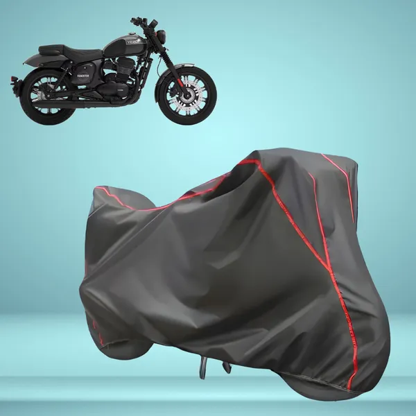 Stylish_Grey_Water_Resistant_Dustproof_UV_&_Heat_Resistant_Multicolor_Piping_Bike_Scooter_Scooty_Cover_Compatible_with_Yezdi_Roadster