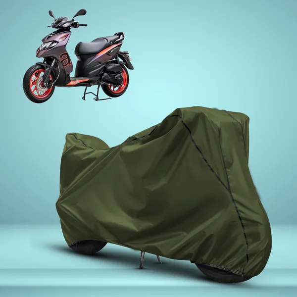 Stylish_Olive_Green_Water_Resistant_Dustproof_UV_&_Heat_Resistant_Multicolor_Piping_Bike_Scooter_Scooty_Cover_Compatible_with_Aprilia_SR_125