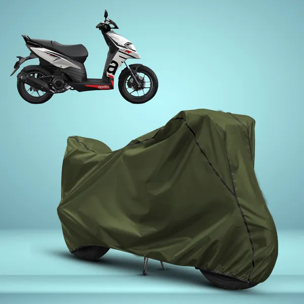 Stylish_Olive_Green_Water_Resistant_Dustproof_UV_&_Heat_Resistant_Multicolor_Piping_Bike_Scooter_Scooty_Cover_Compatible_with_Aprilia_SR_160
