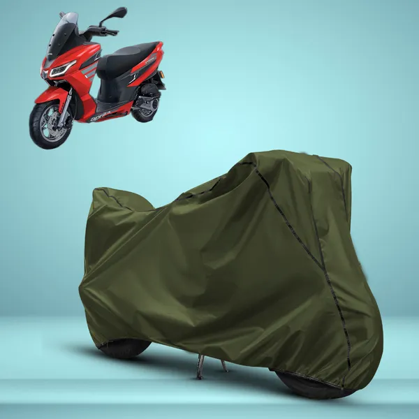 Stylish_Olive_Green_Water_Resistant_Dustproof_UV_&_Heat_Resistant_Multicolor_Piping_Bike_Scooter_Scooty_Cover_Compatible_with_Aprilia_SXR_160