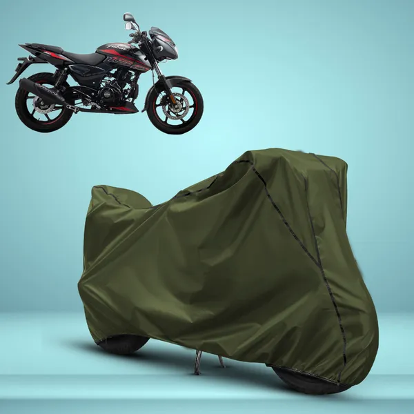 Stylish_Olive_Green_Water_Resistant_Dustproof_UV_&_Heat_Resistant_Multicolor_Piping_Bike_Scooter_Scooty_Cover_Compatible_with_Bajaj_Pulsar_150