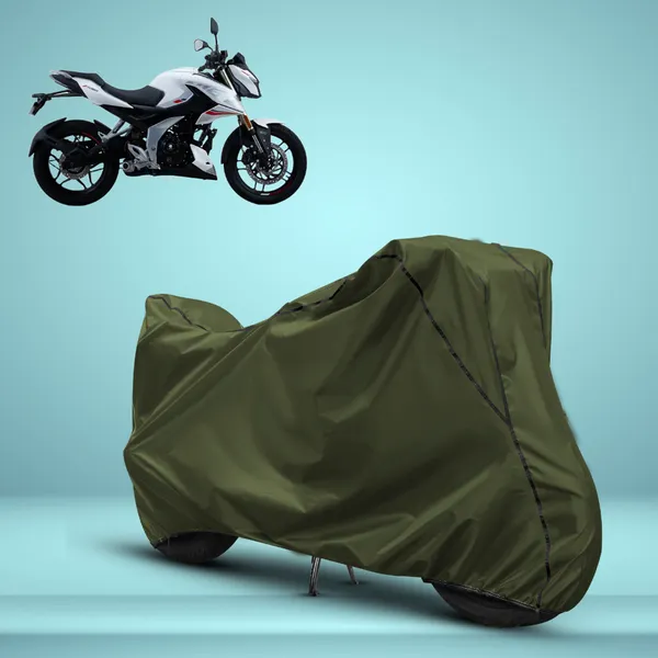 Stylish_Olive_Green_Water_Resistant_Dustproof_UV_&_Heat_Resistant_Multicolor_Piping_Bike_Scooter_Scooty_Cover_Compatible_with_Bajaj_Pulsar_N160