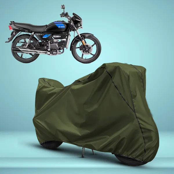 Stylish_Olive_Green_Water_Resistant_Dustproof_UV_&_Heat_Resistant_Multicolor_Piping_Bike_Scooter_Scooty_Cover_Compatible_with_Hero_Splendor_Plus_Xtec