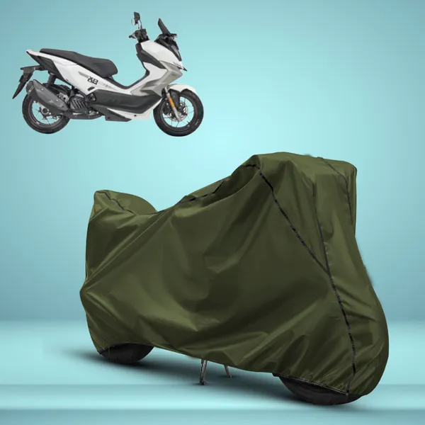 Stylish_Olive_Green_Water_Resistant_Dustproof_UV_&_Heat_Resistant_Multicolor_Piping_Bike_Scooter_Scooty_Cover_Compatible_with_Hero_Xoom_160