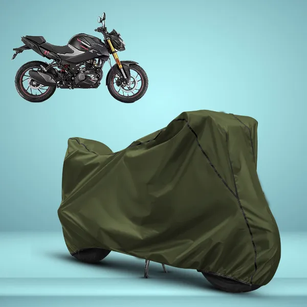 Stylish_Olive_Green_Water_Resistant_Dustproof_UV_&_Heat_Resistant_Multicolor_Piping_Bike_Scooter_Scooty_Cover_Compatible_with_Hero_Xtreme_160R_4V