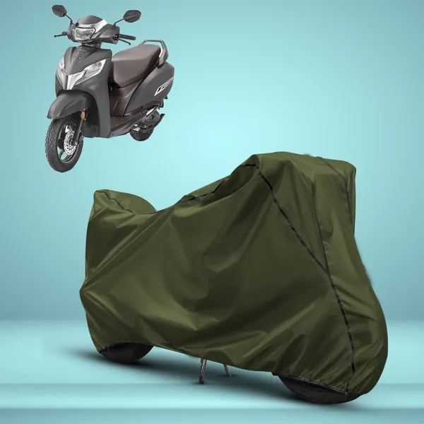 Stylish_Olive_Green_Water_Resistant_Dustproof_UV_&_Heat_Resistant_Multicolor_Piping_Bike_Scooter_Scooty_Cover_Compatible_with_Honda_Activa_125