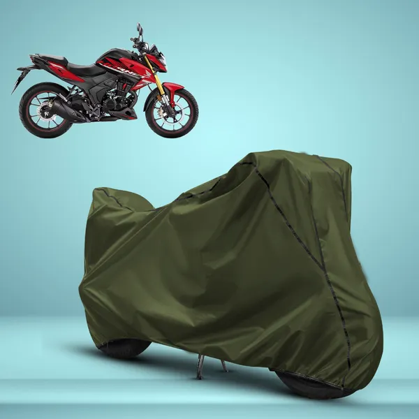 Stylish_Olive_Green_Water_Resistant_Dustproof_UV_&_Heat_Resistant_Multicolor_Piping_Bike_Scooter_Scooty_Cover_Compatible_with_Honda_Hornet_2.0