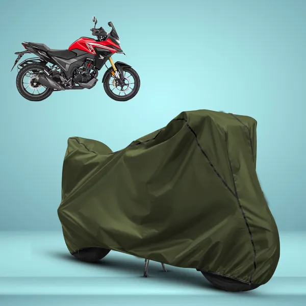 Stylish_Olive_Green_Water_Resistant_Dustproof_UV_&_Heat_Resistant_Multicolor_Piping_Bike_Scooter_Scooty_Cover_Compatible_with_Honda_NX200
